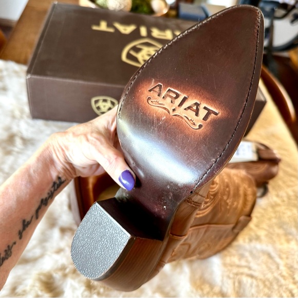 NIB Ariat Belinda StretchFit western boots Chic Brown 8.5M - Picture 10 of 13